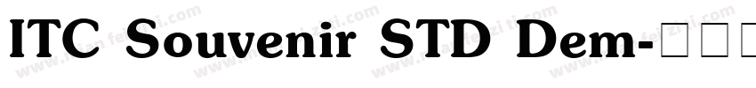 ITC Souvenir STD Dem字体转换